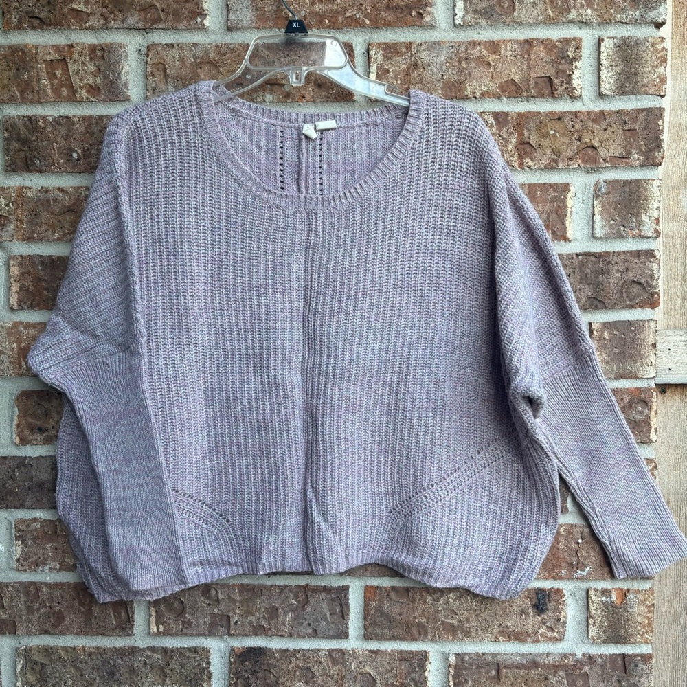 Moth cable knit drop shoulder oversized sweater size medium